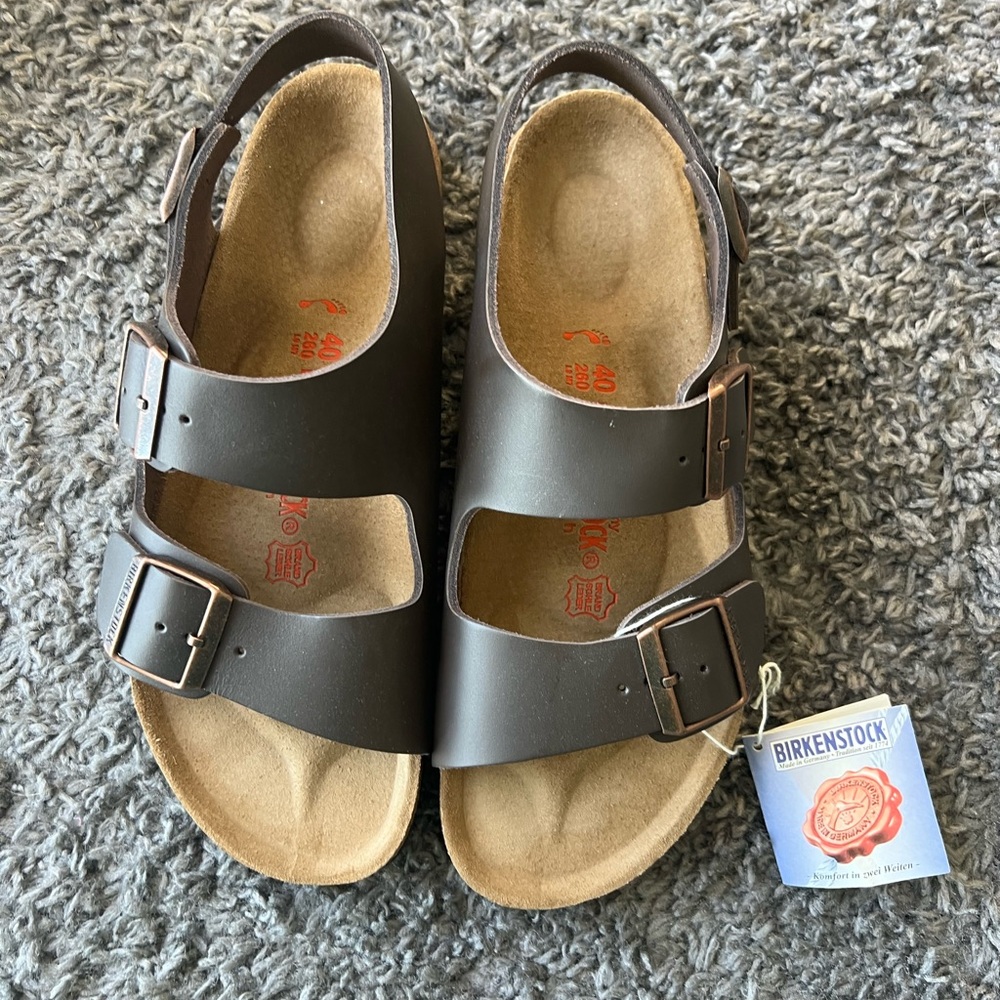Birkenstock Milano Brown Leather Sandals